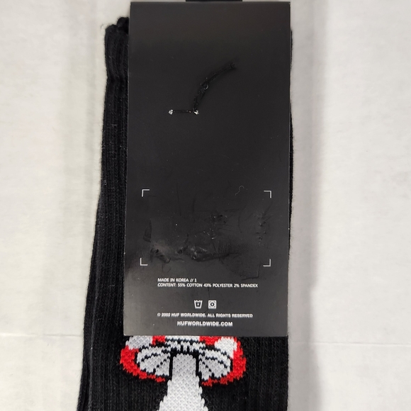 NWT Men's HUF Magic Mushroom Crew Socks - Picture 3 of 6